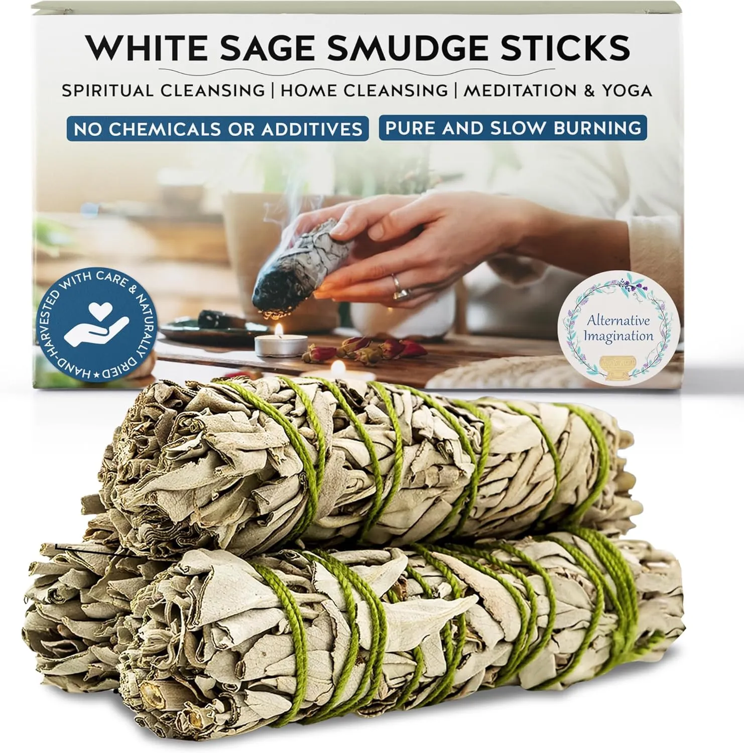 White-Sage-Smudge-Stick-Set White Sage Smudge Stick Set